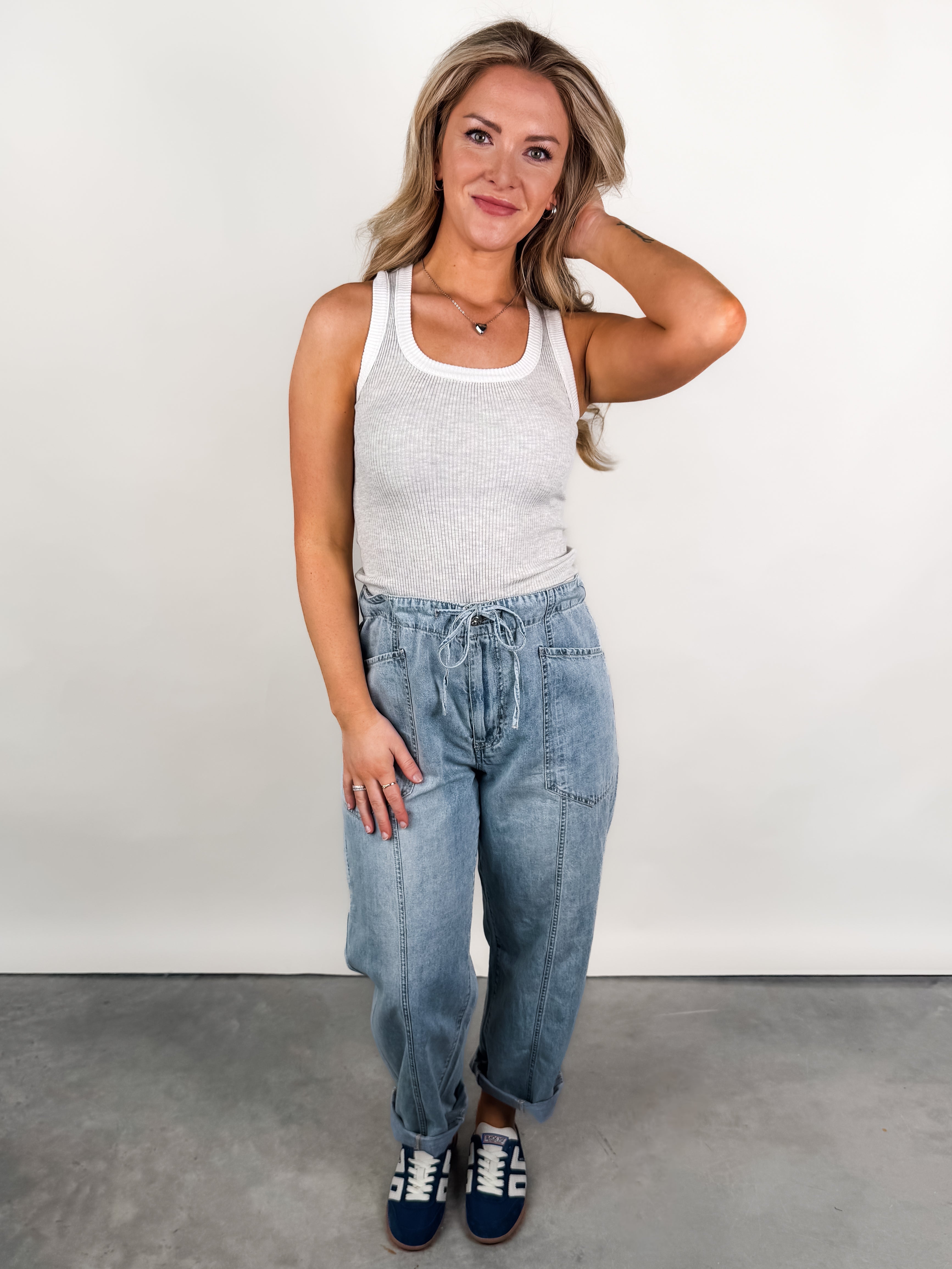 Younger Memories Striped Tank Look image