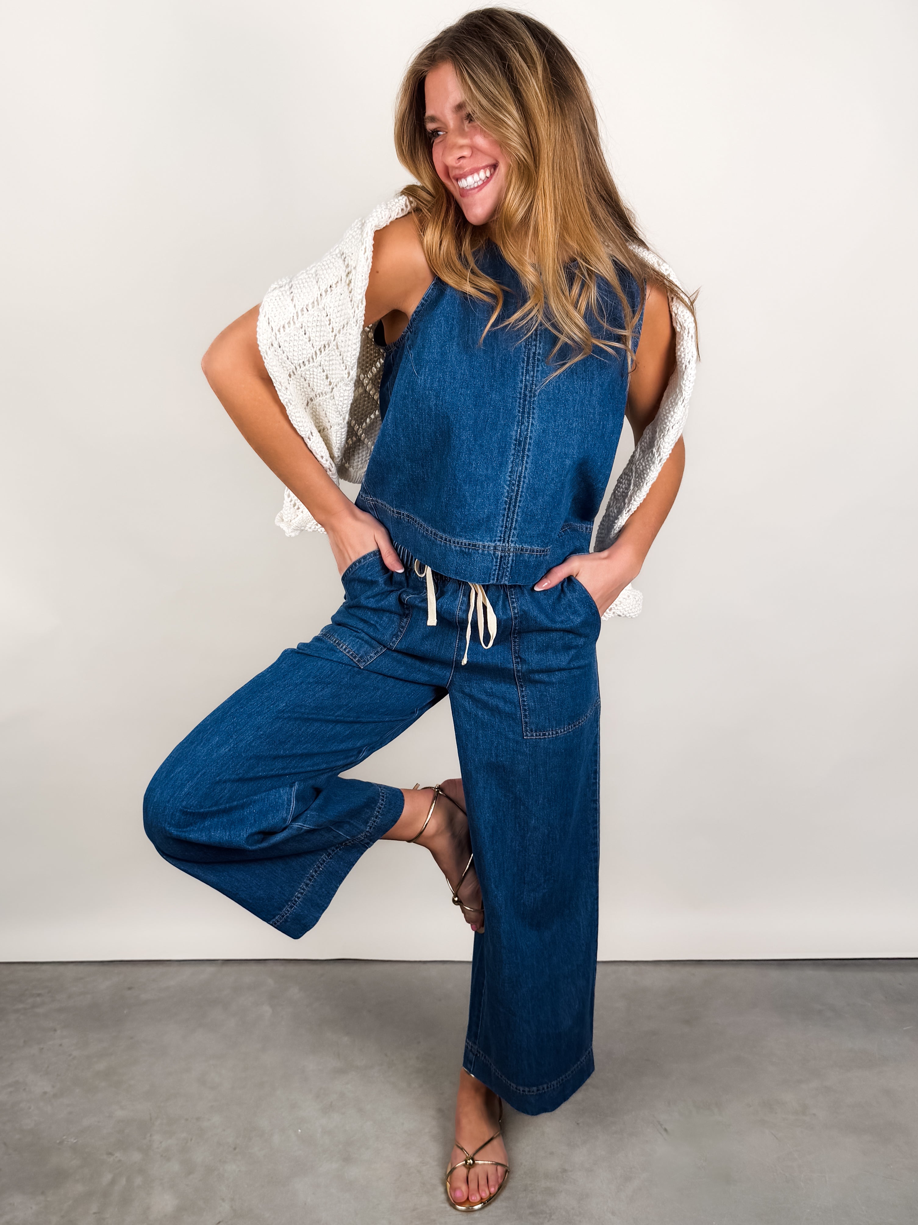 Sun Seeker Denim Tank Look image