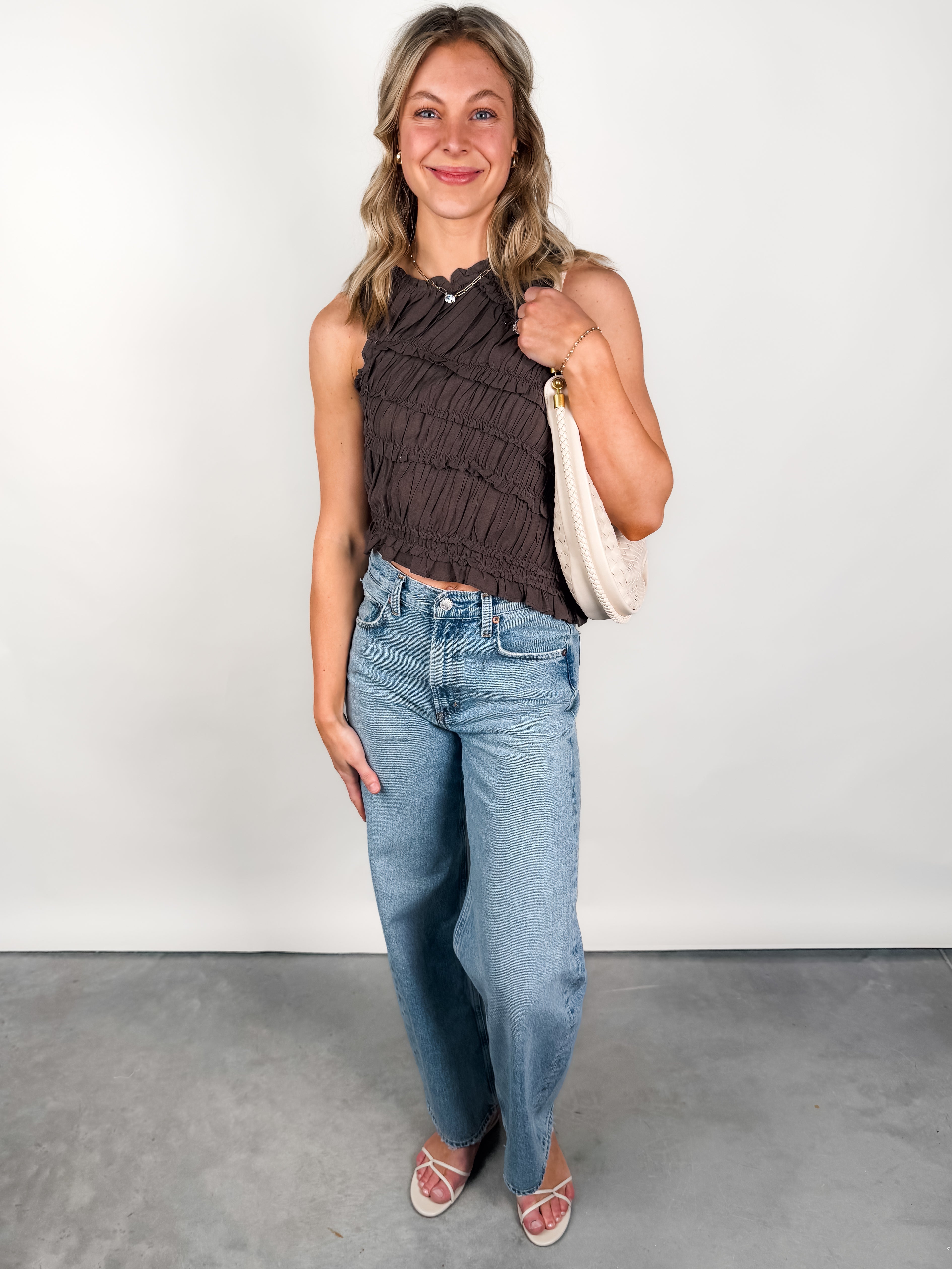 Pink Sands Smocked Top Look image