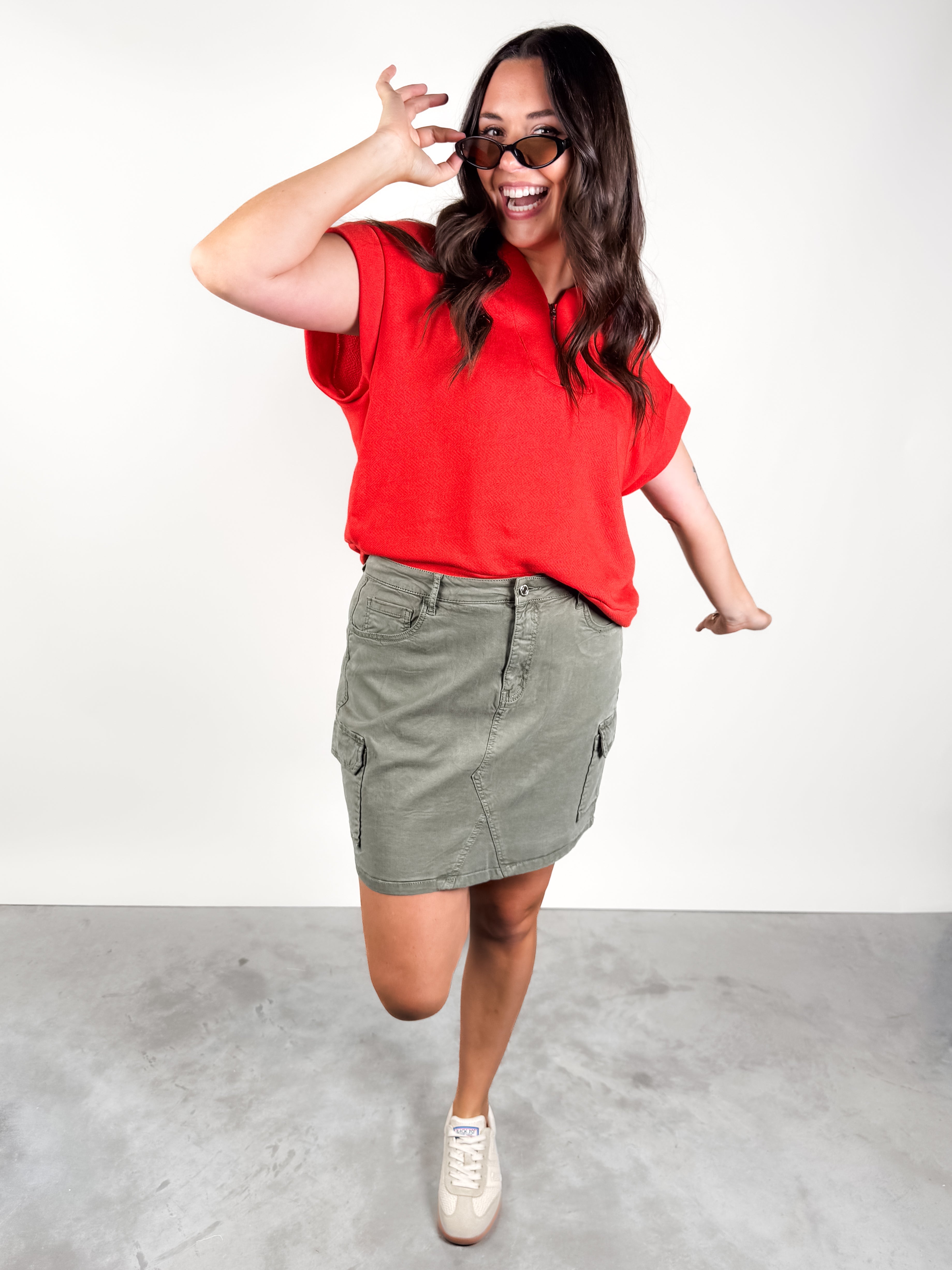 S/S Half Zip Terry Pullover Look image