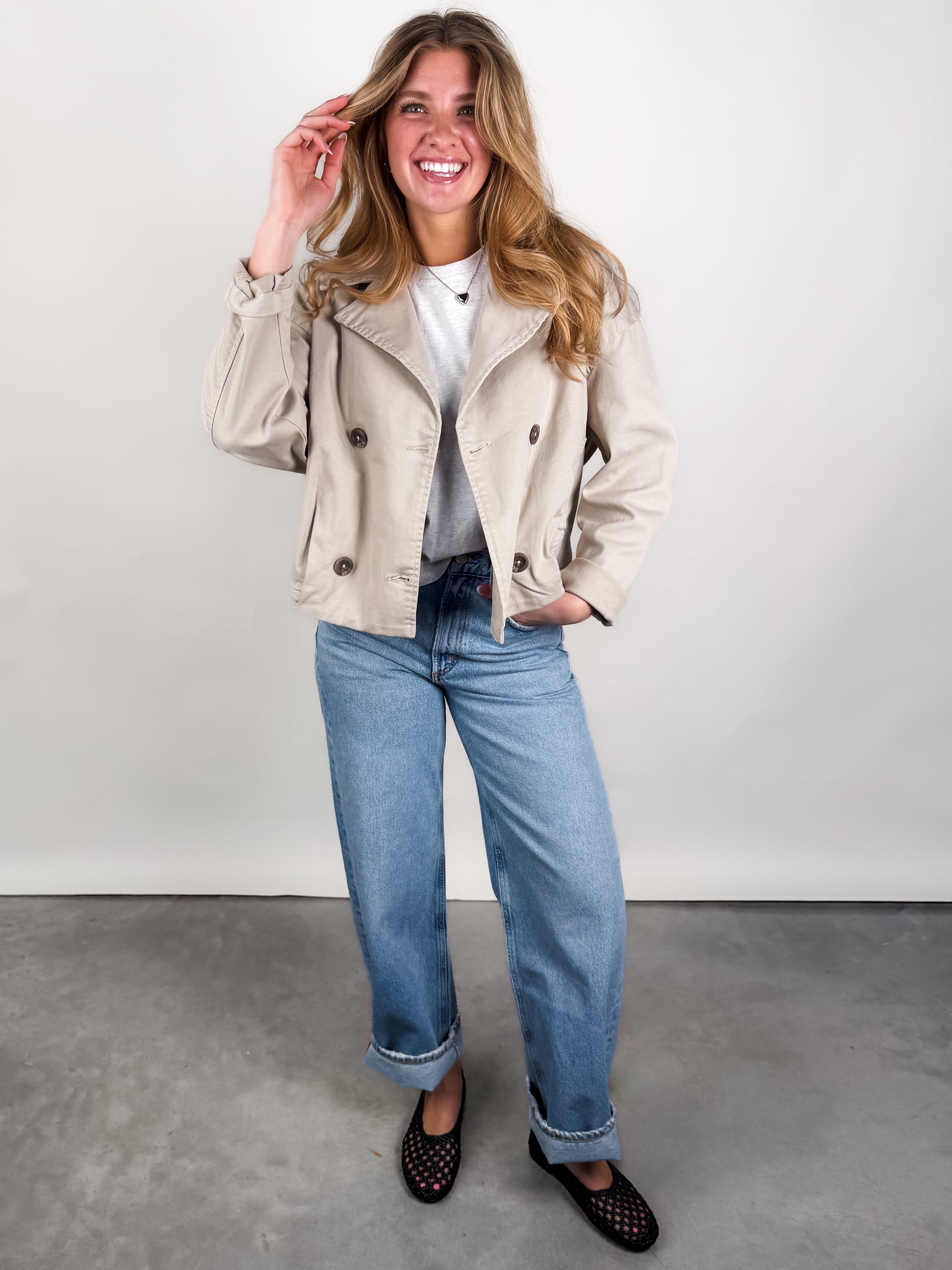 Willow Notch Collar Jacket Look image