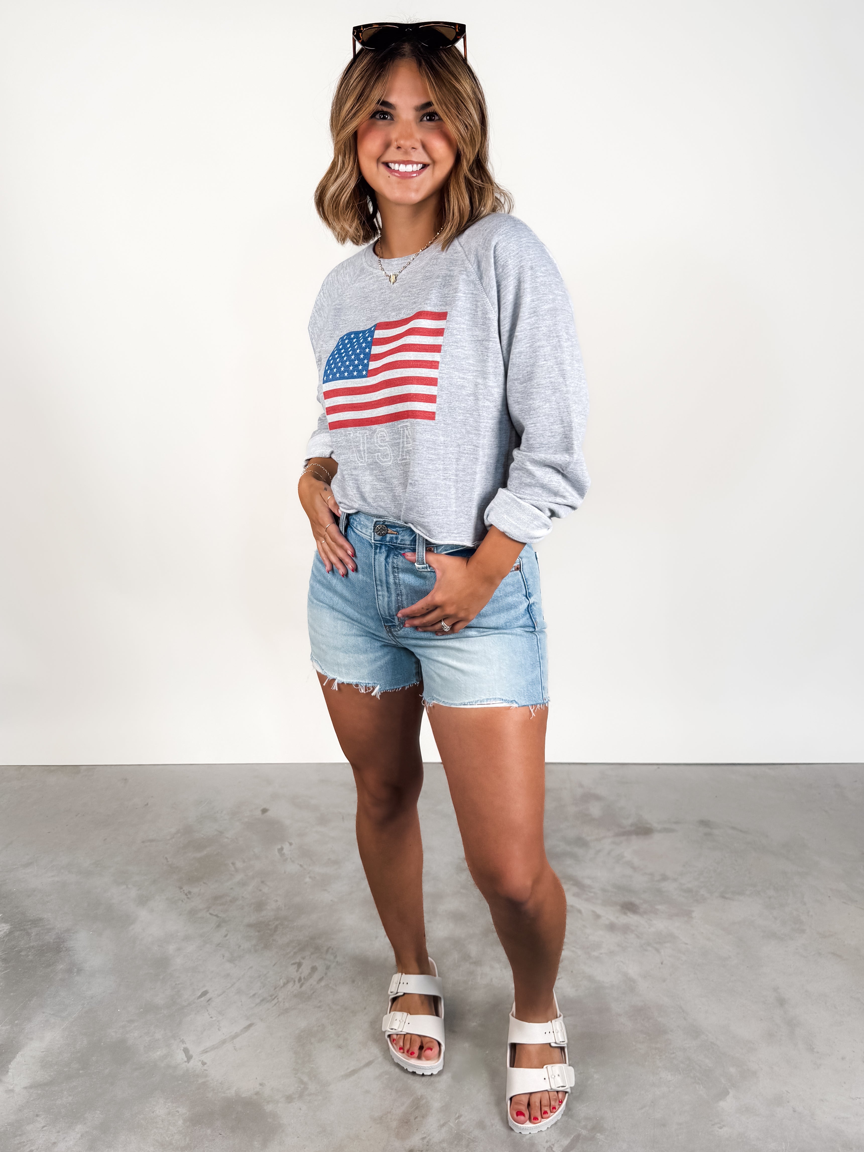 American Flag Graphic Tee Look image