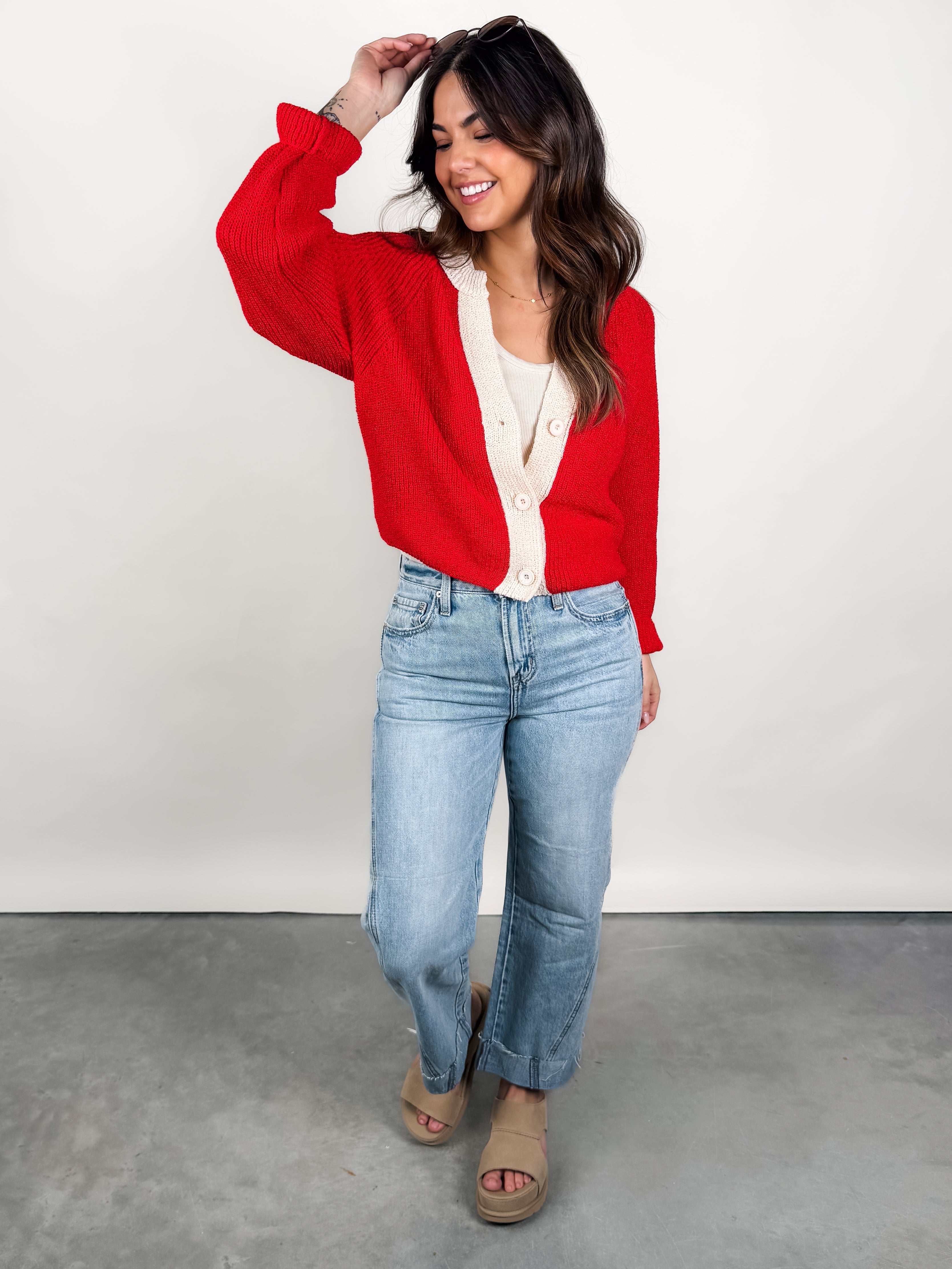Meant To Be Cropped Cardigan Look image