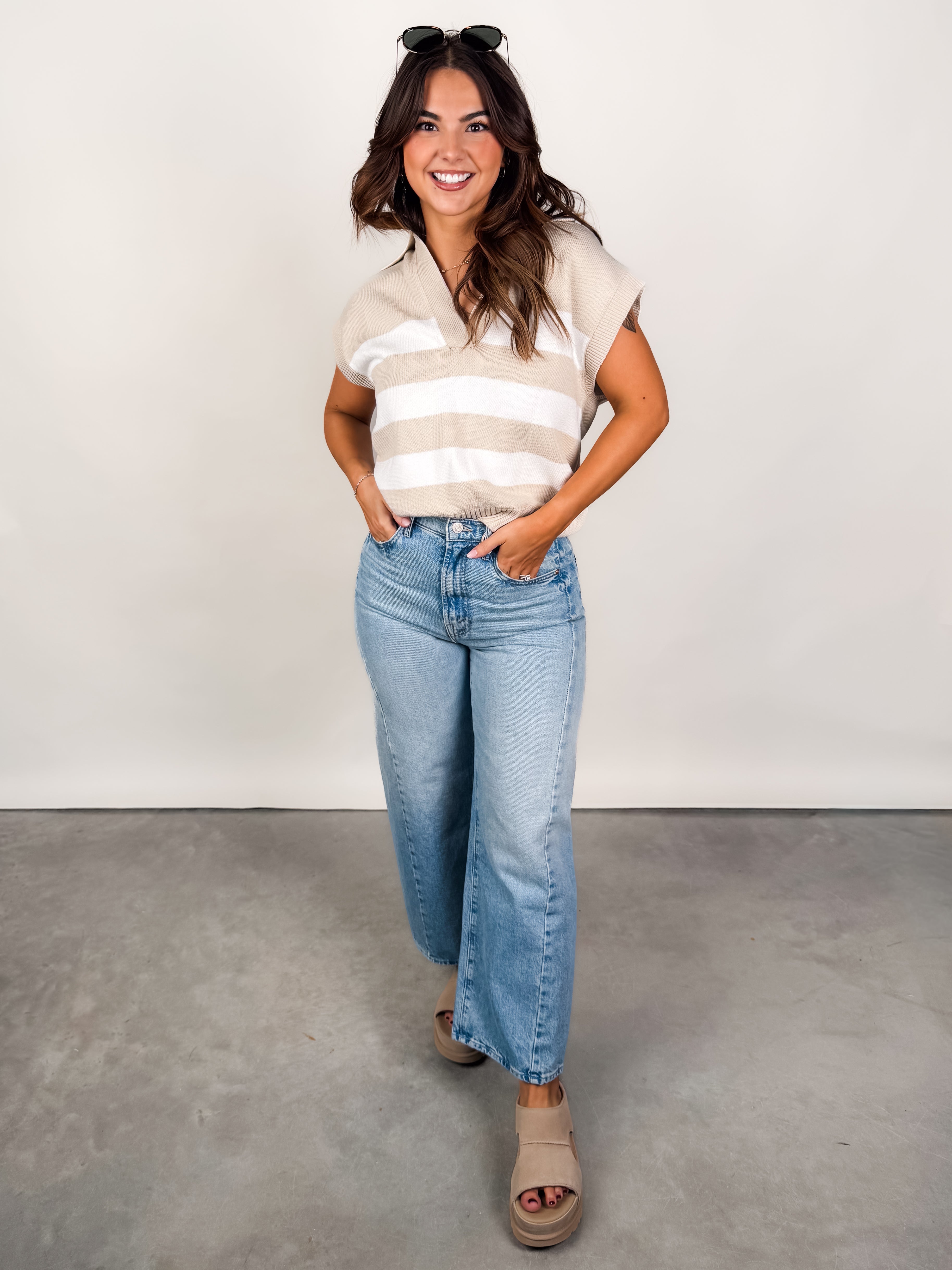 Been Here Before Stripe Top Look image