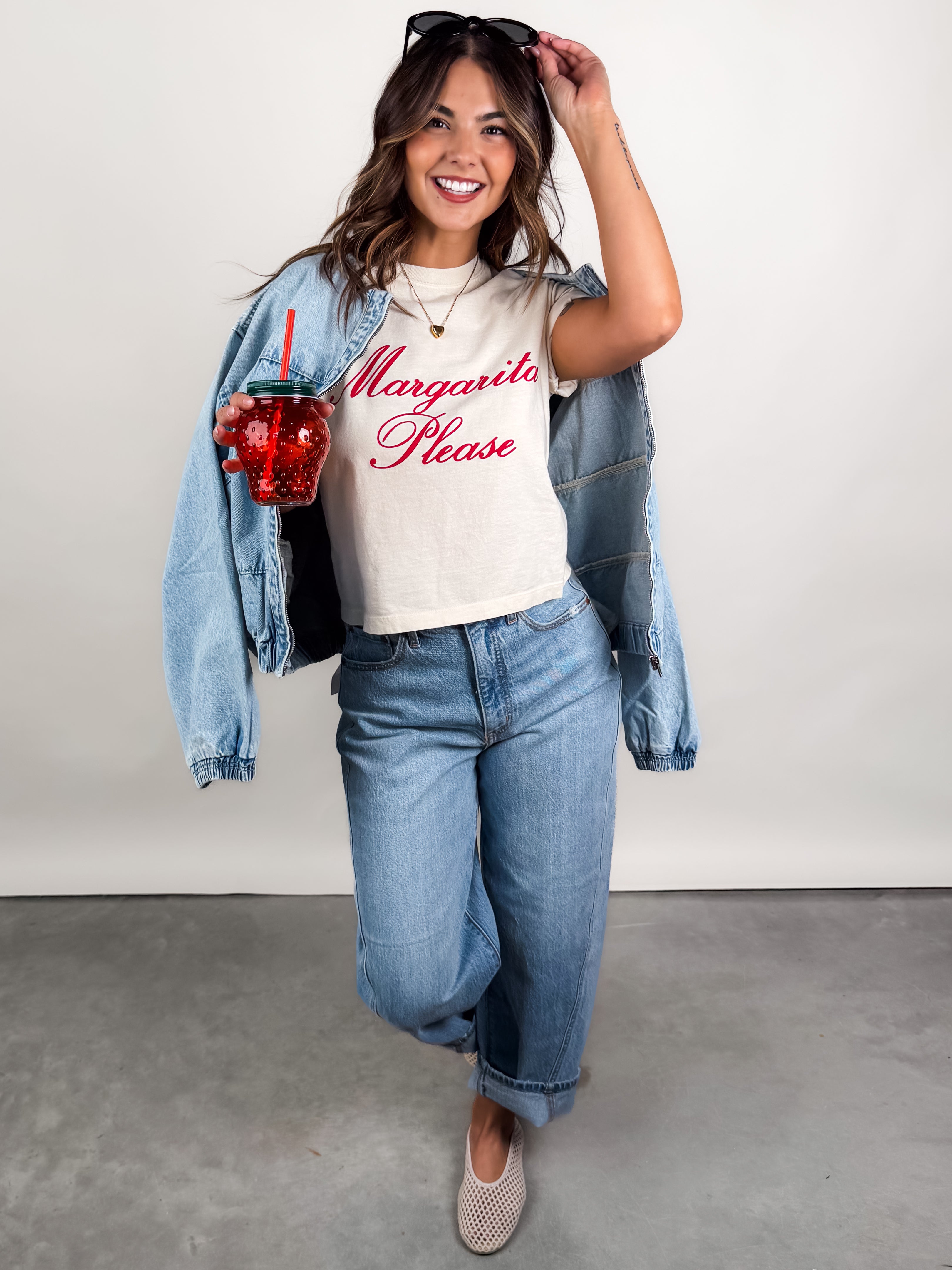 Margarita Please Crop Tee Look image