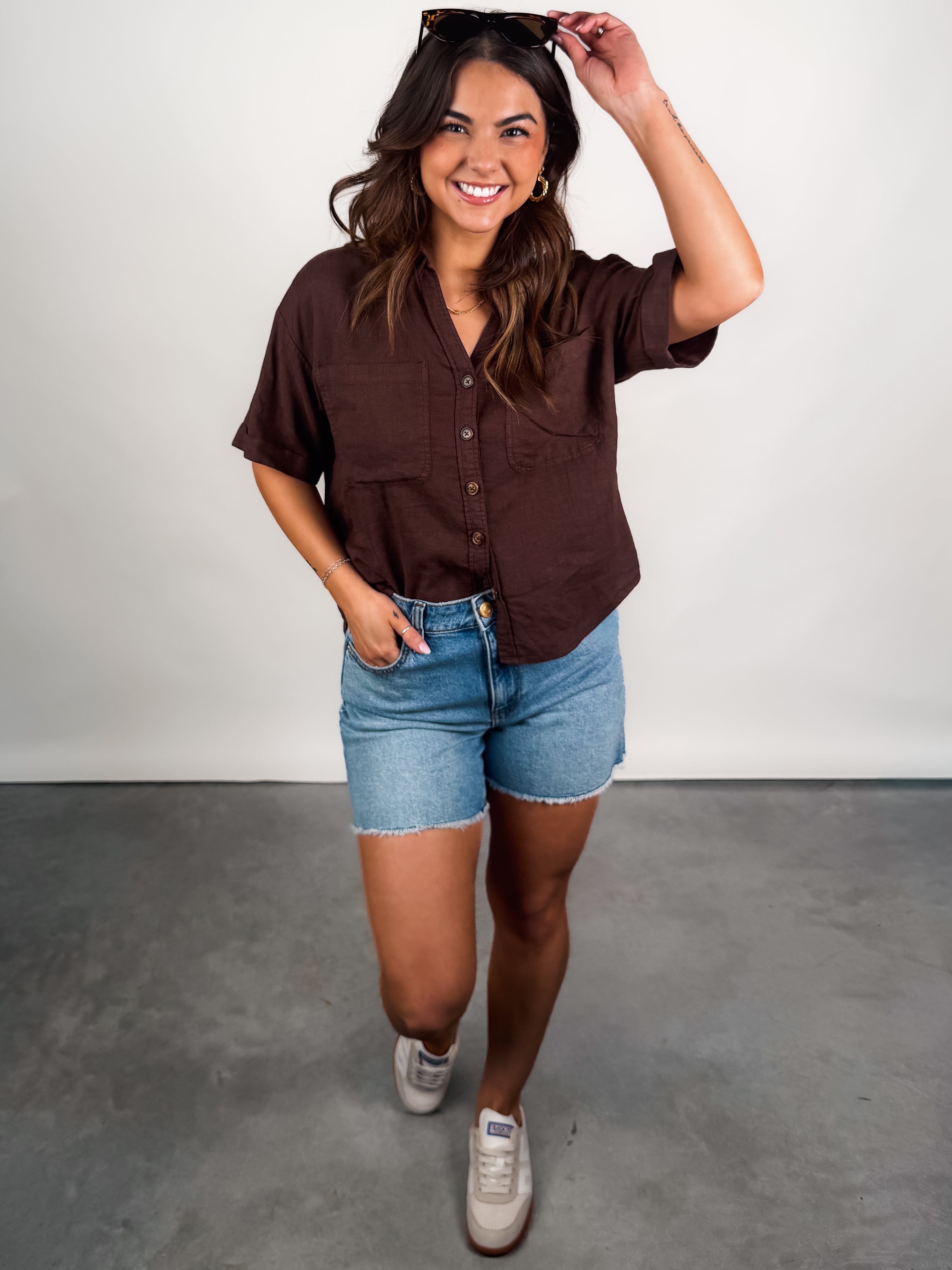 Brianna Boxy Shirt Look image