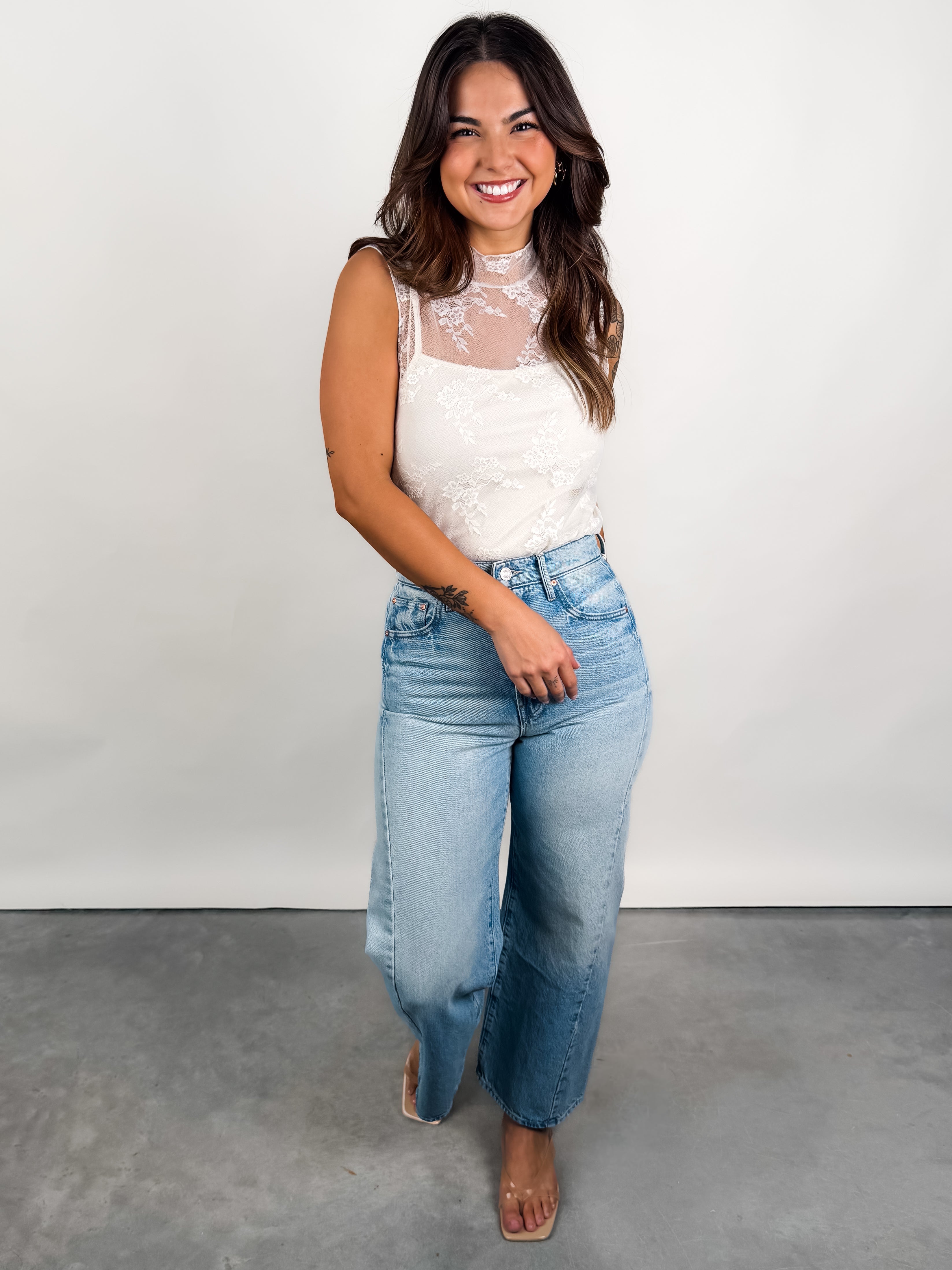 Make The Change Lace Top Look image