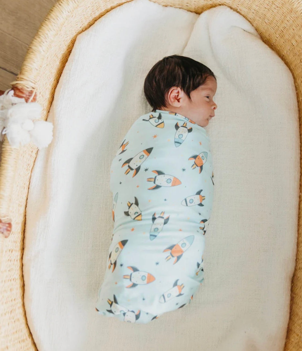 Printed Bamboo Swaddle Blanket