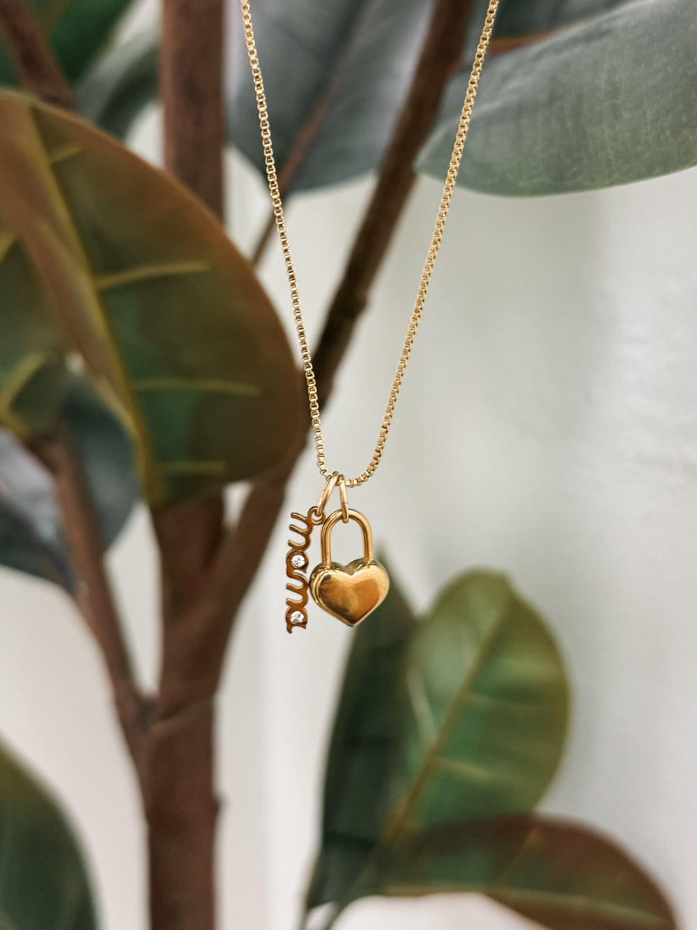 Mama Heart Lock Necklace