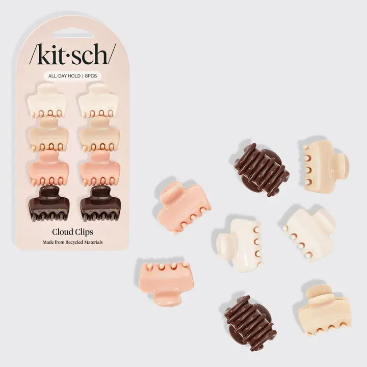 Recycled Plastic Mini Cloud Claw Clip Set