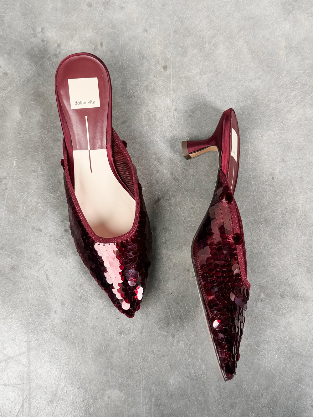 Cleo Sequin Kitten Heel