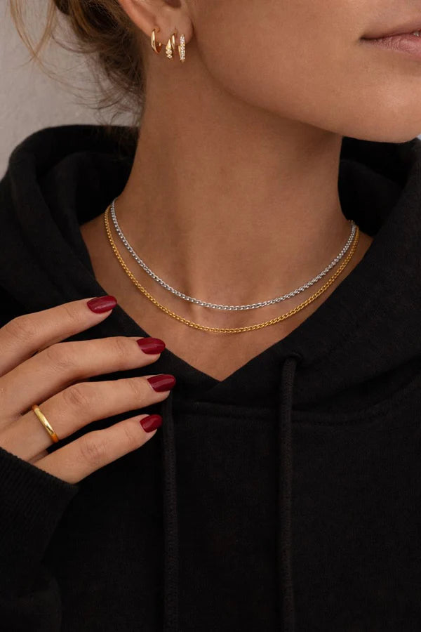 James Pre Stacked Chain Necklace