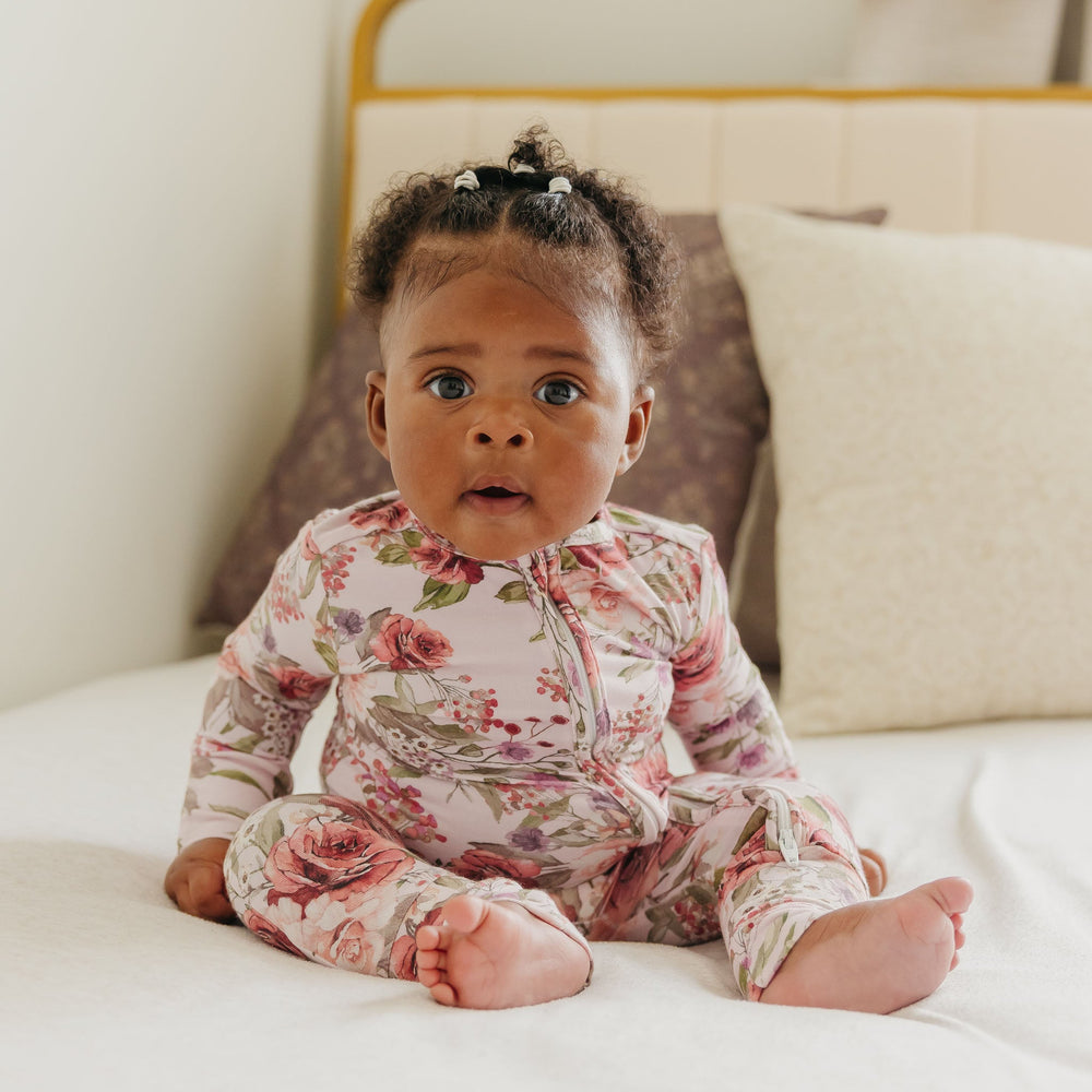 Deborah Bamboo Convertible Zip Up Footie