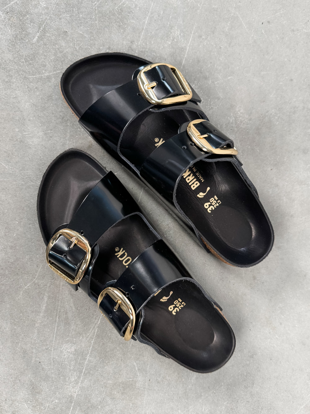 Arizona Big Buckle Natural Leather Patent