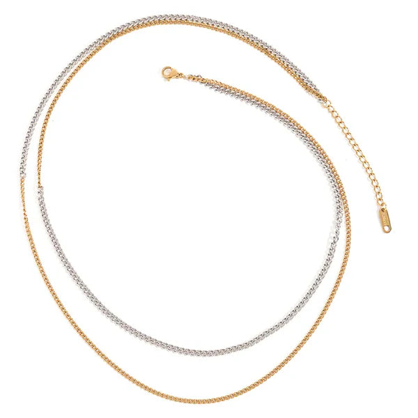 James Pre Stacked Chain Necklace