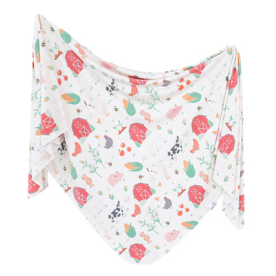 Printed Knit Swaddle Blanket