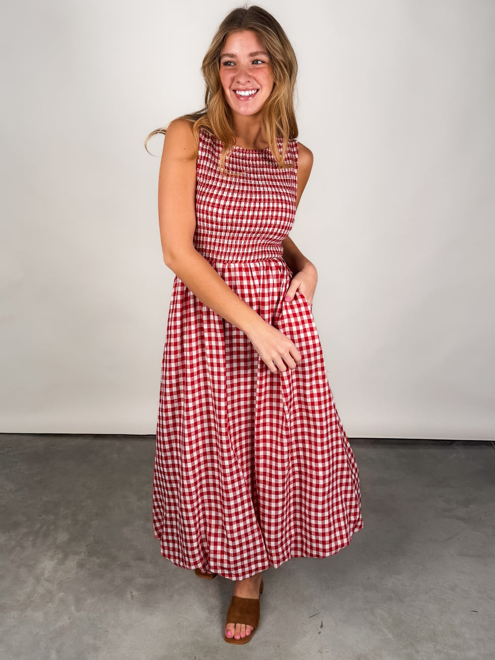 Red Gingham Dress