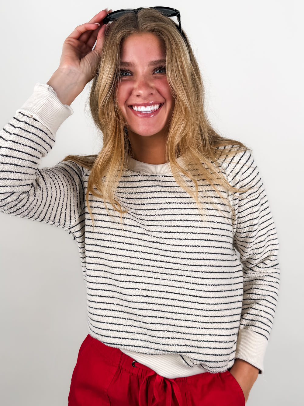 The Alexi Striped  Sweatshirt
