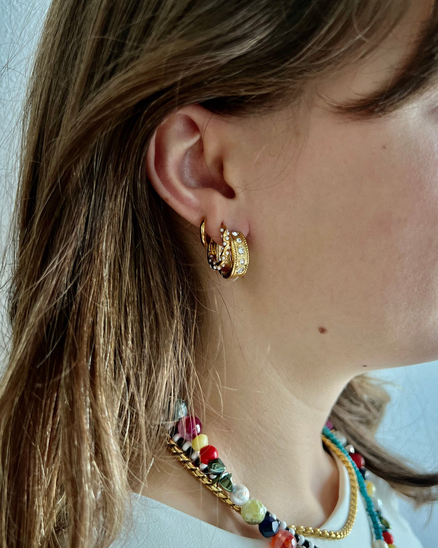 Emily Crystal Hoops