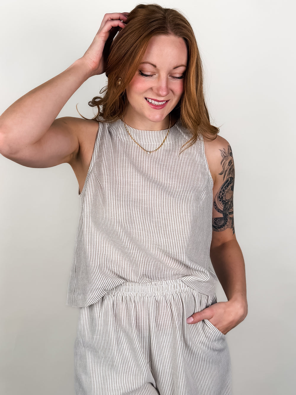 Garden Sun Button Tank