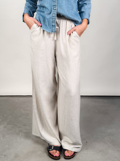 Drawstring Linen Pant