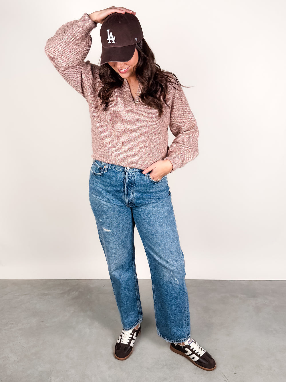 Kennings Half Button Knit