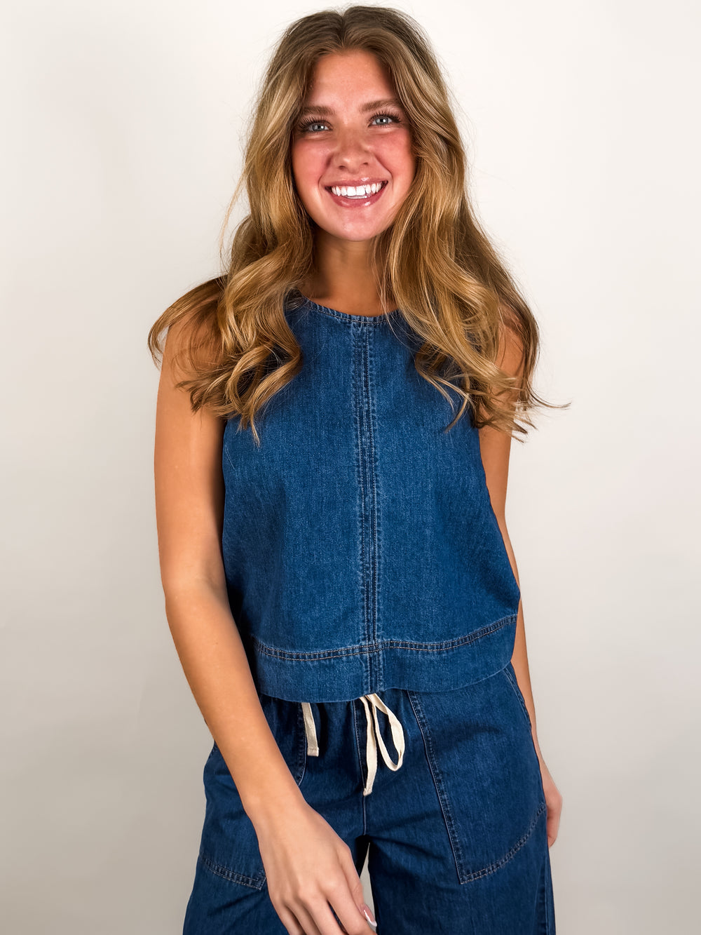 Sun Seeker Denim Tank