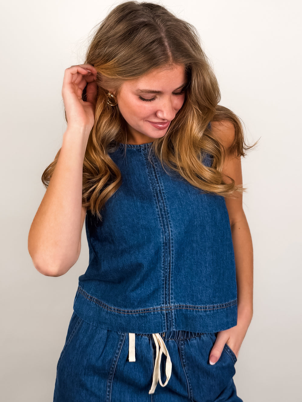 Sun Seeker Denim Tank