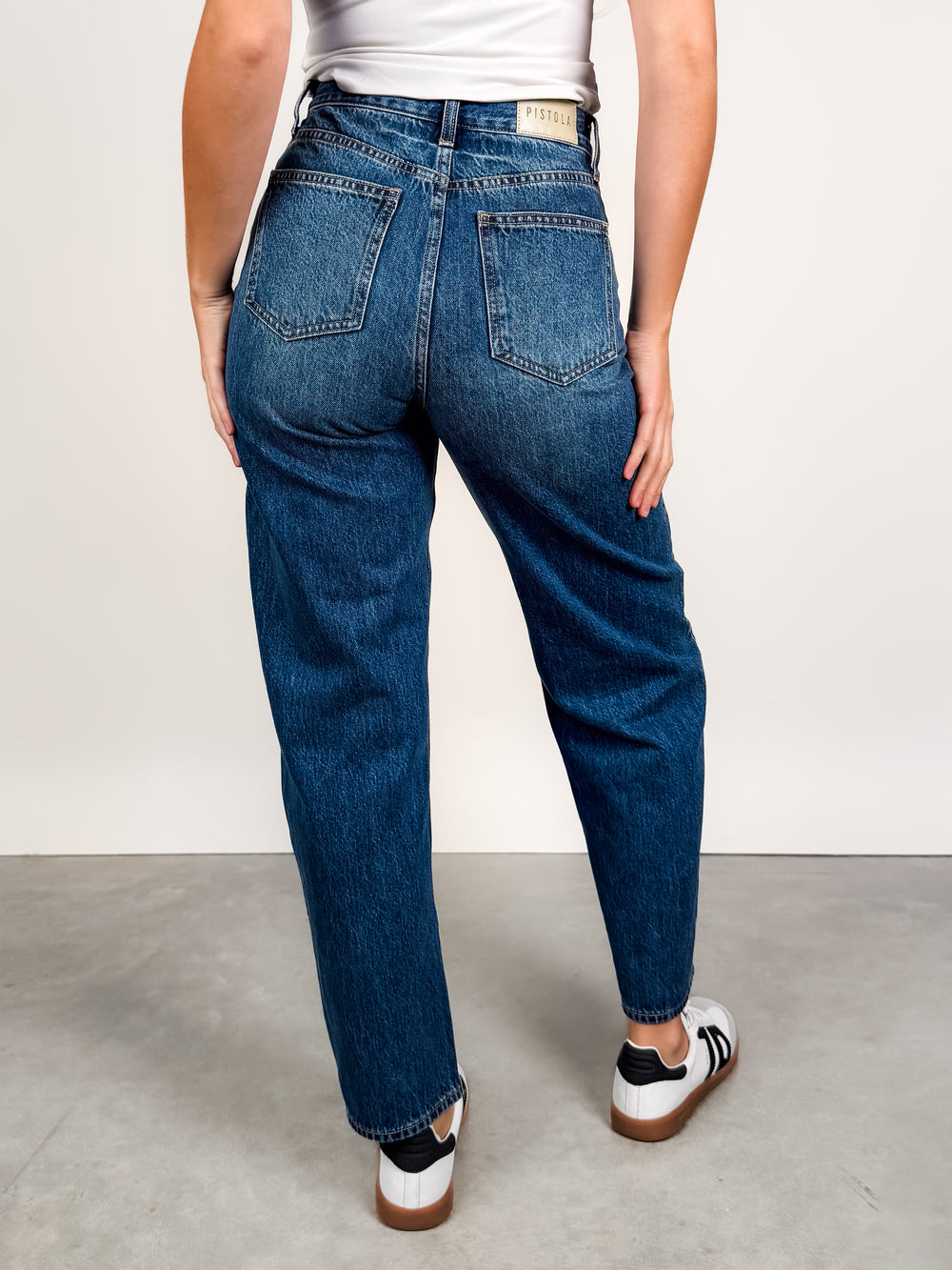 Wes High Rise Barrel Jean in Premiere