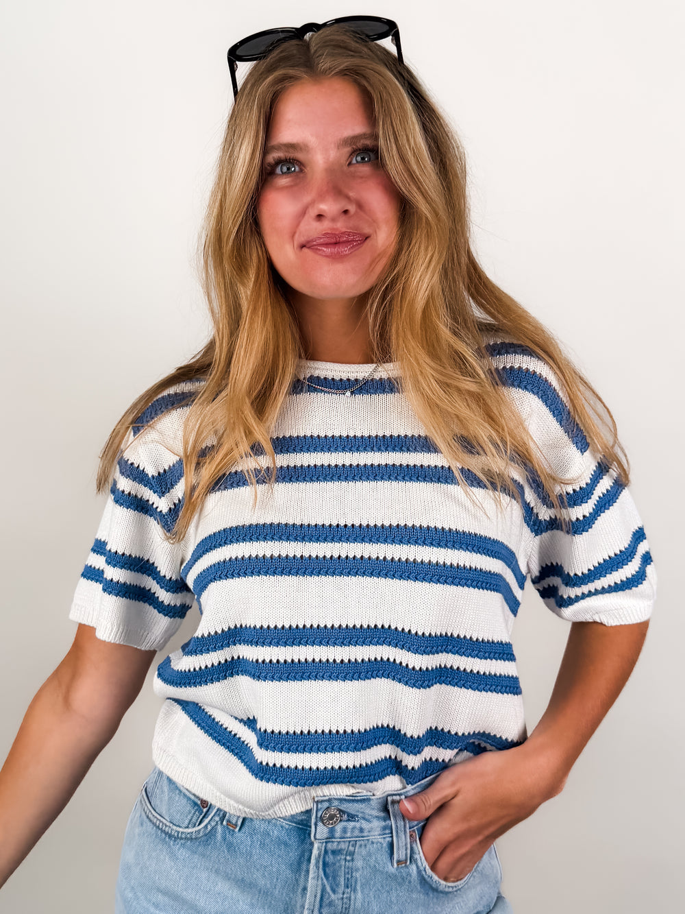 Prado Stripe Sweater Tee