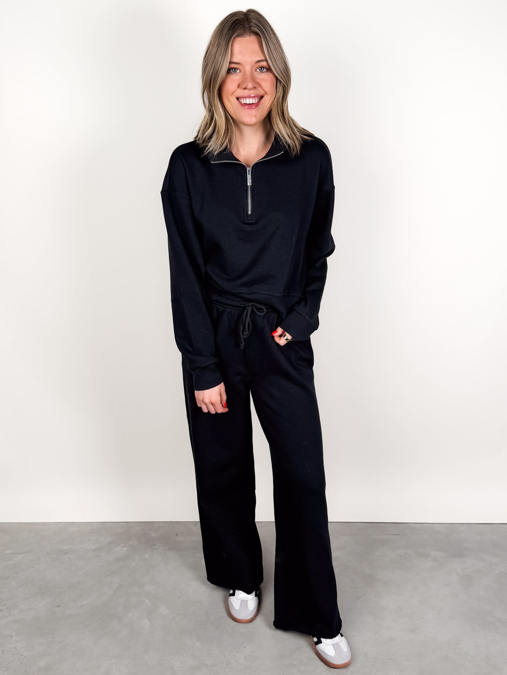 Downtown Half Zip Sweatshirt