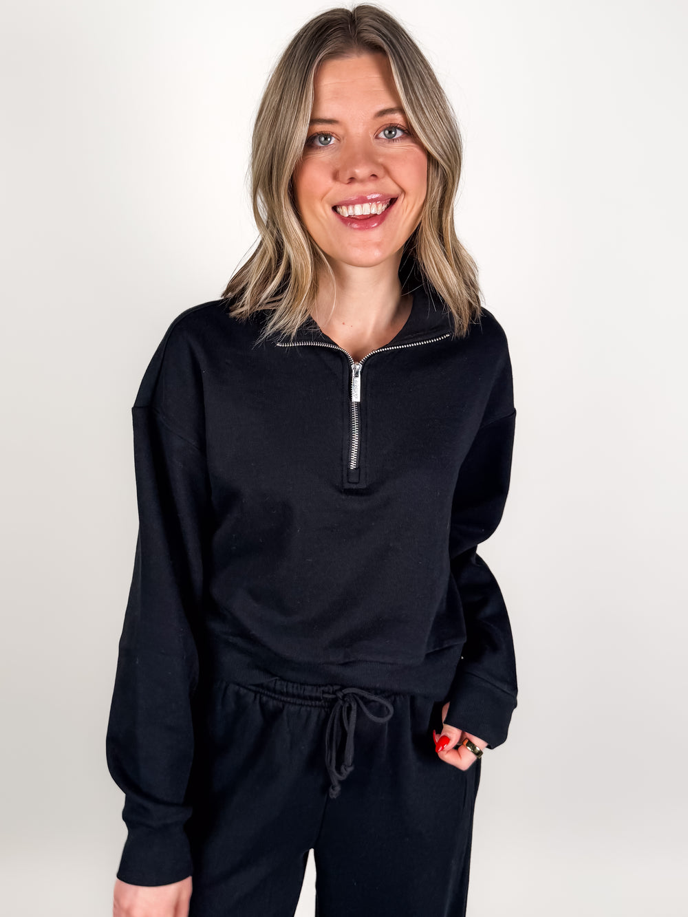 Downtown Half Zip Sweatshirt