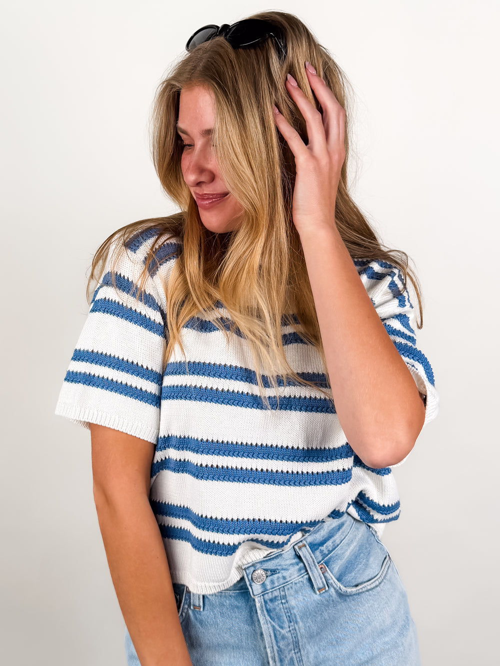 Prado Stripe Sweater Tee