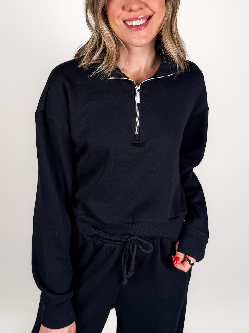 Downtown Half Zip Sweatshirt
