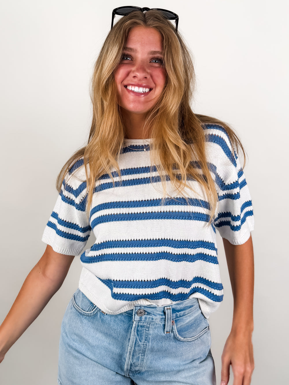 Prado Stripe Sweater Tee