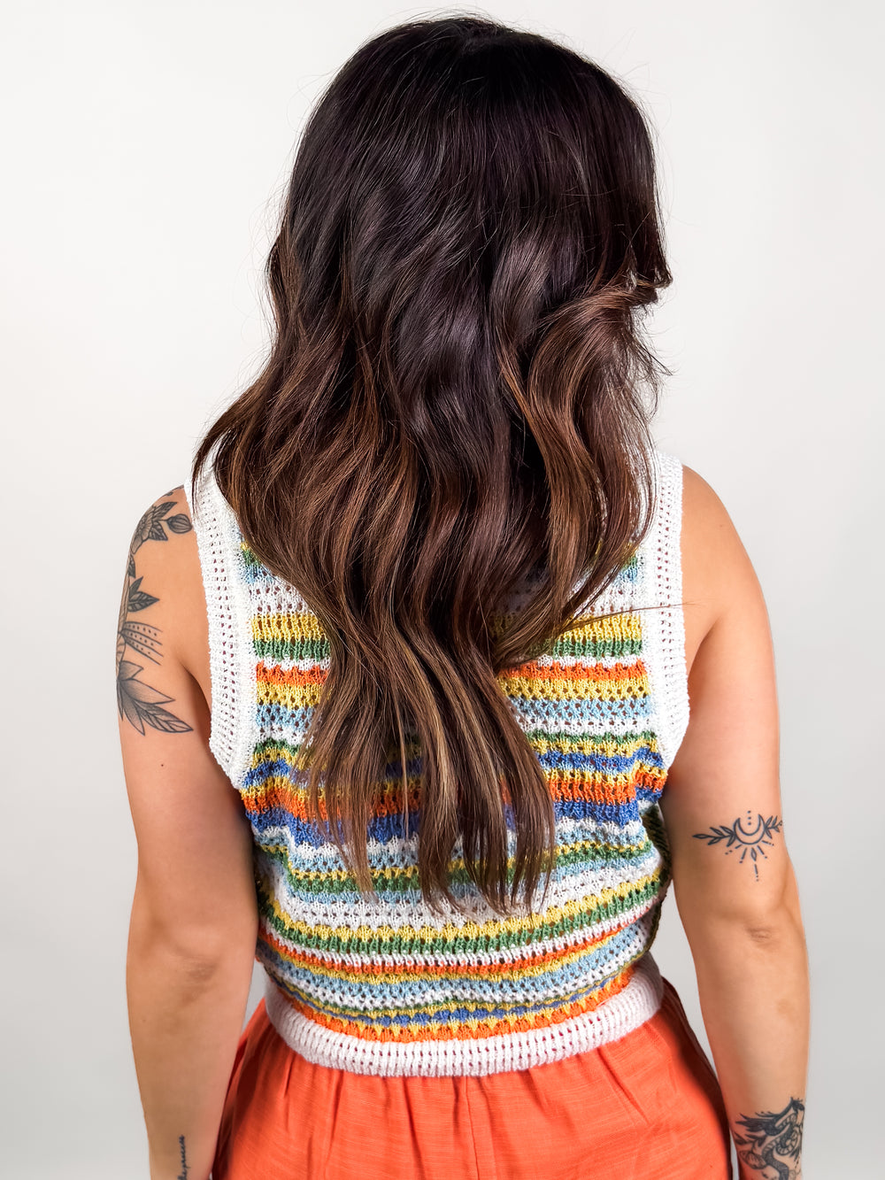 Sylvia Stripe Sweater Vest