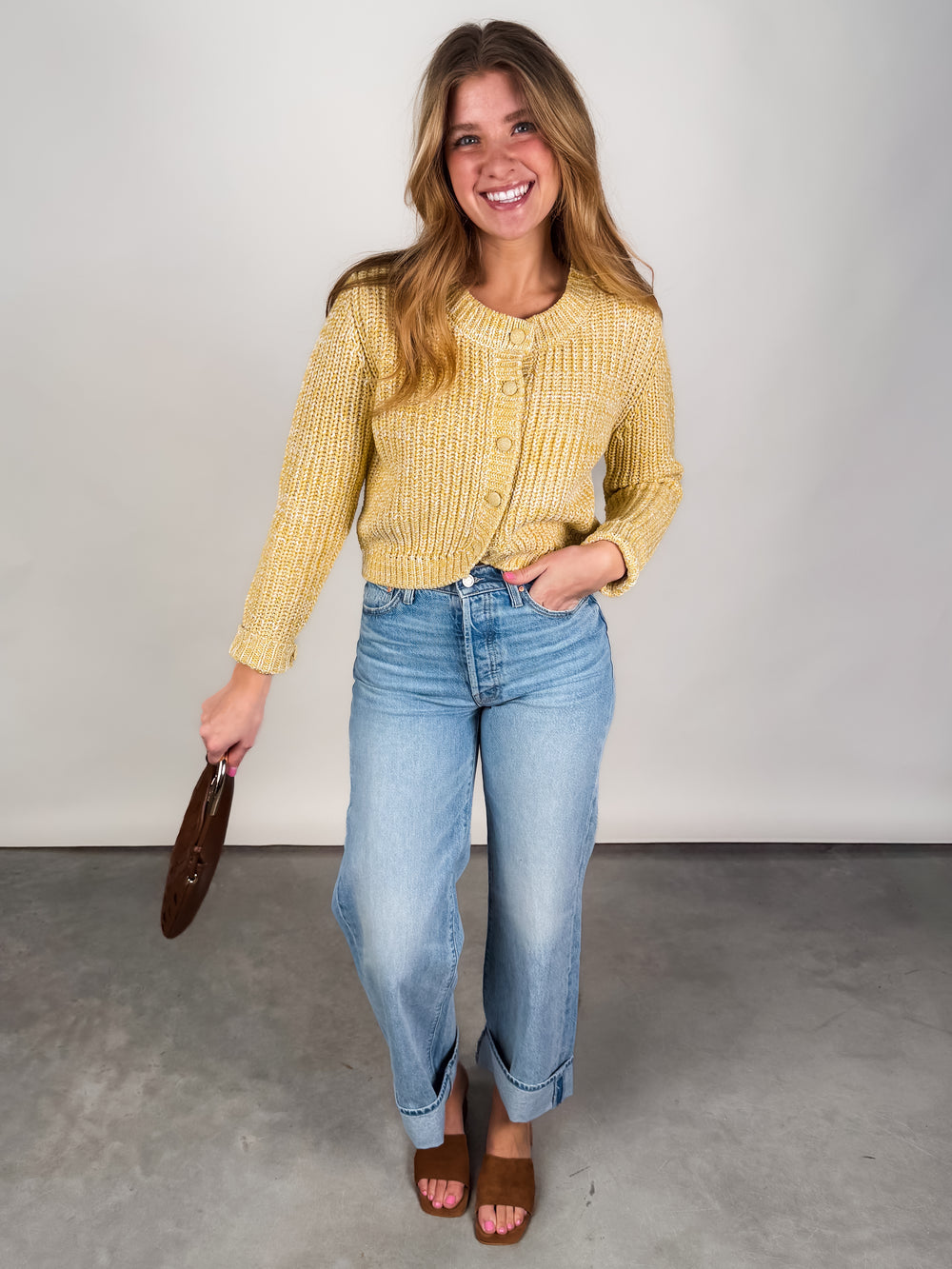 Sunroof Tulip Hem Cardi