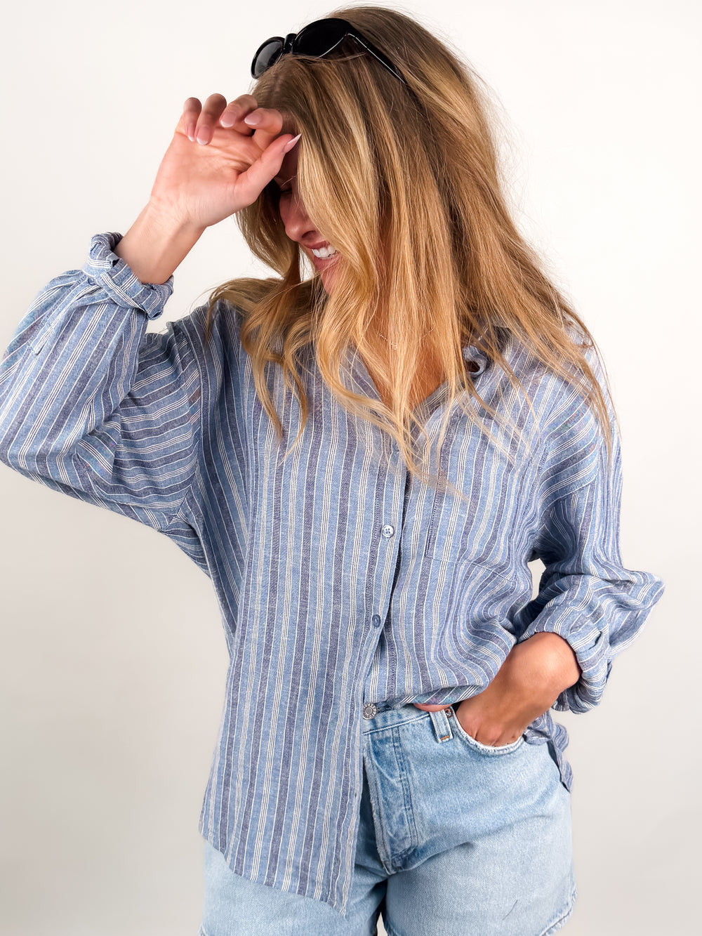 The Perfect Striped Button Up