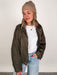 Suede bomber jacket