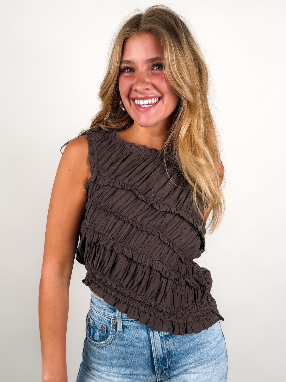 Pink Sands Smocked Top