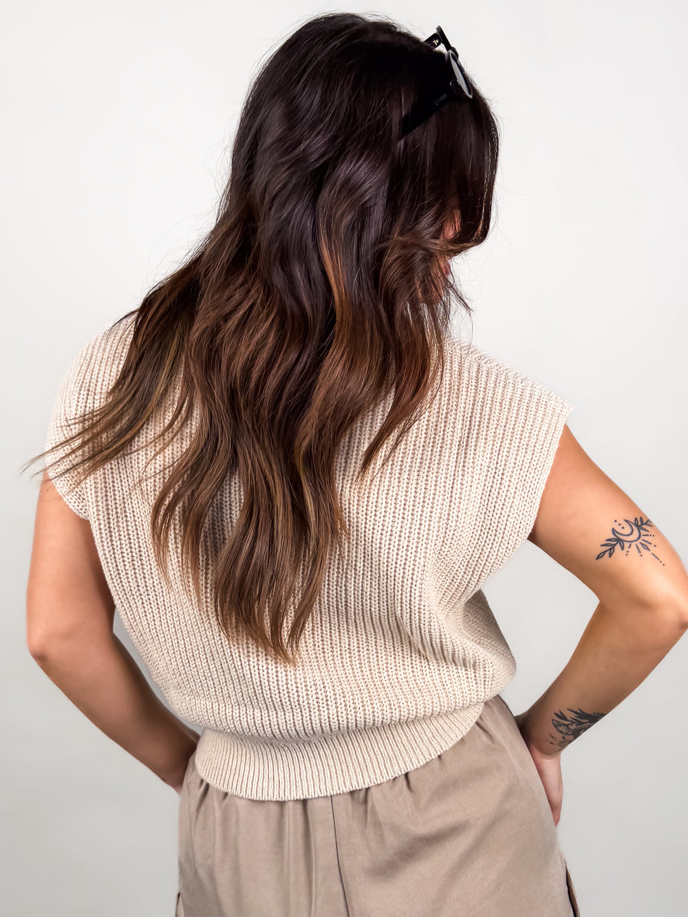 Raindrops Cropped Sweater