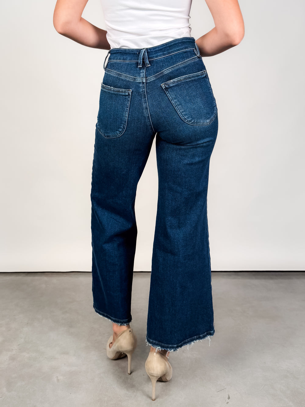Soft Tech Good Petite Palazzo Jeans
