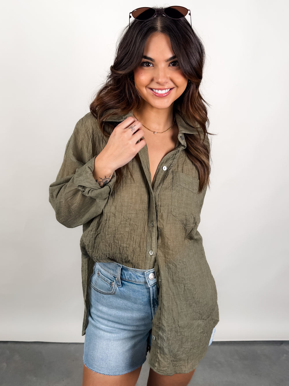 Hard To Find Button Up