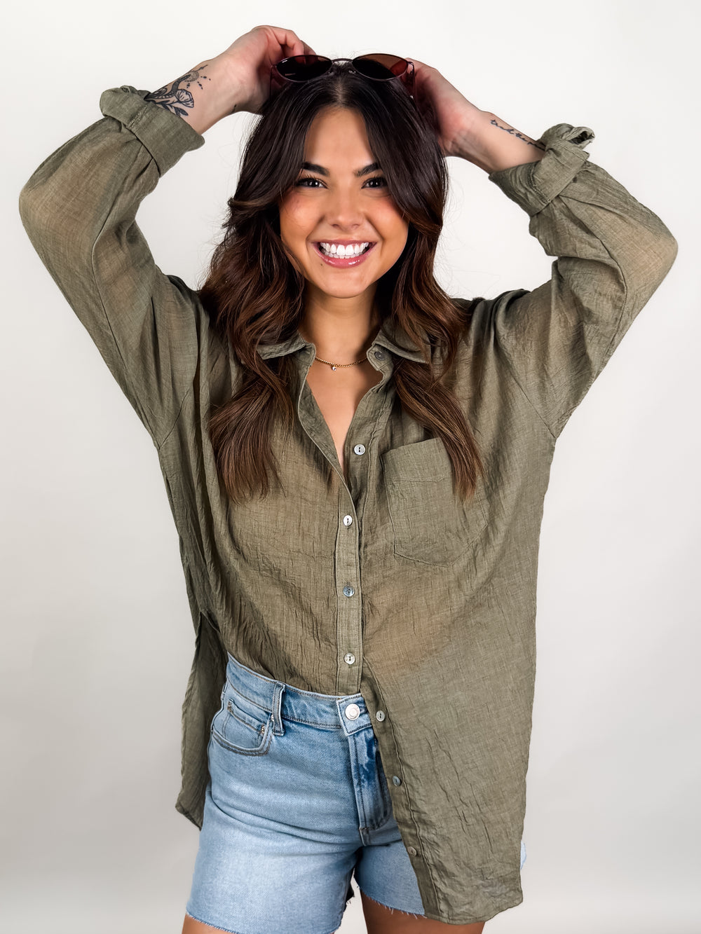 Hard To Find Button Up