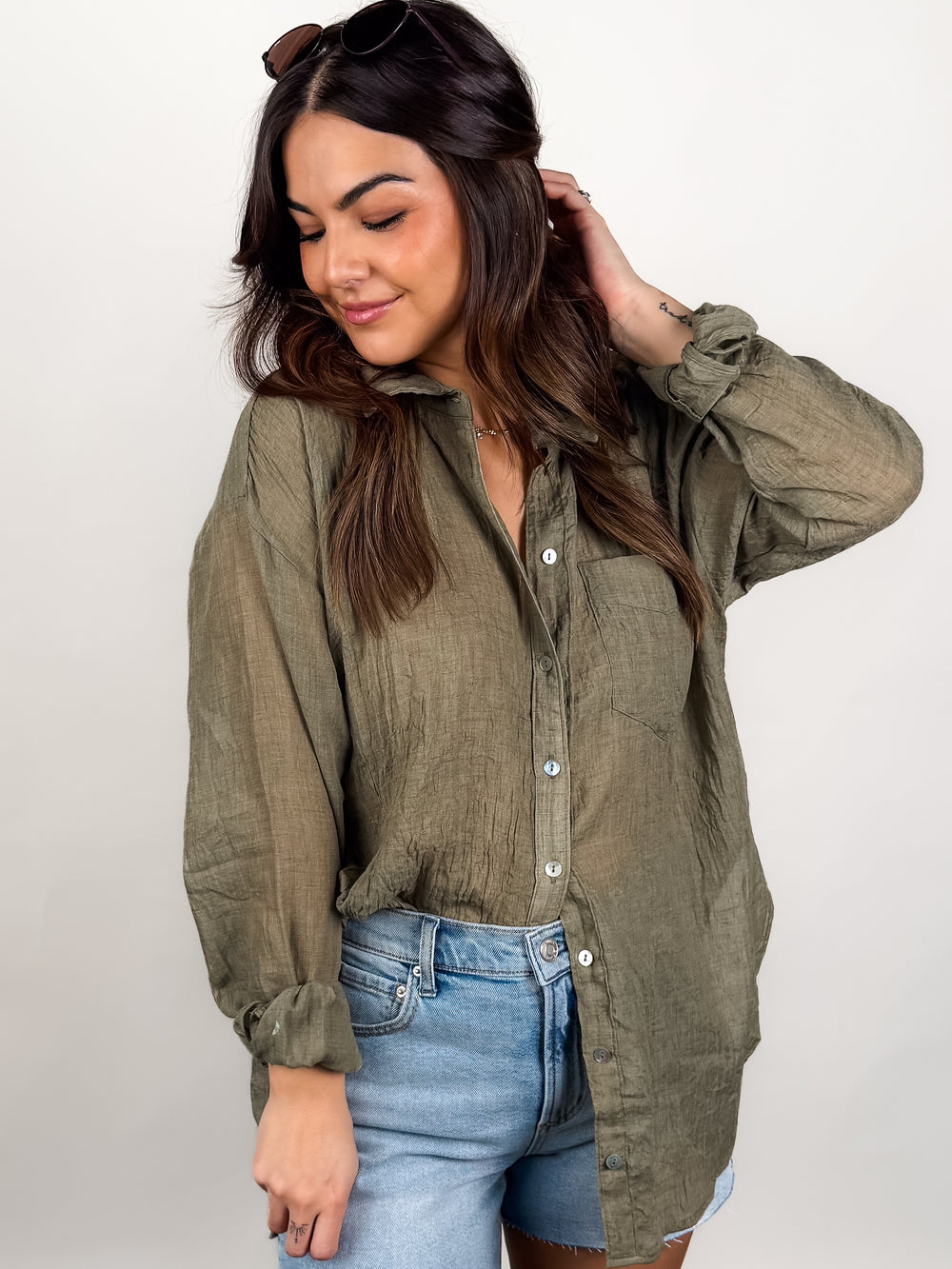 Hard To Find Button Up