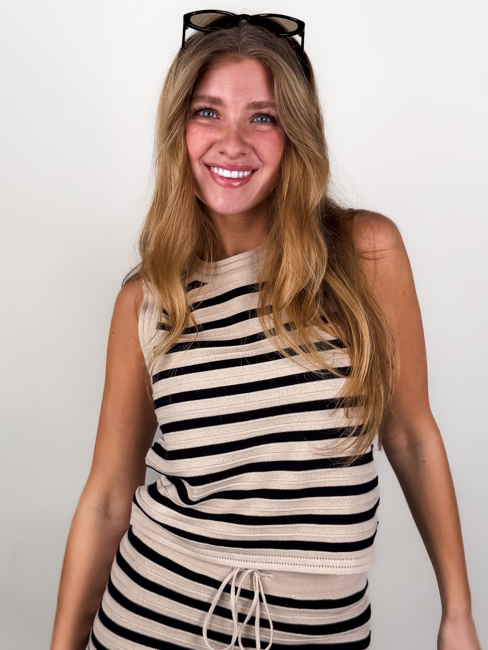 Emori Striped Muscle Tank