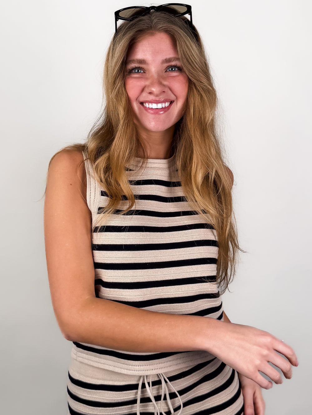 Emori Striped Muscle Tank