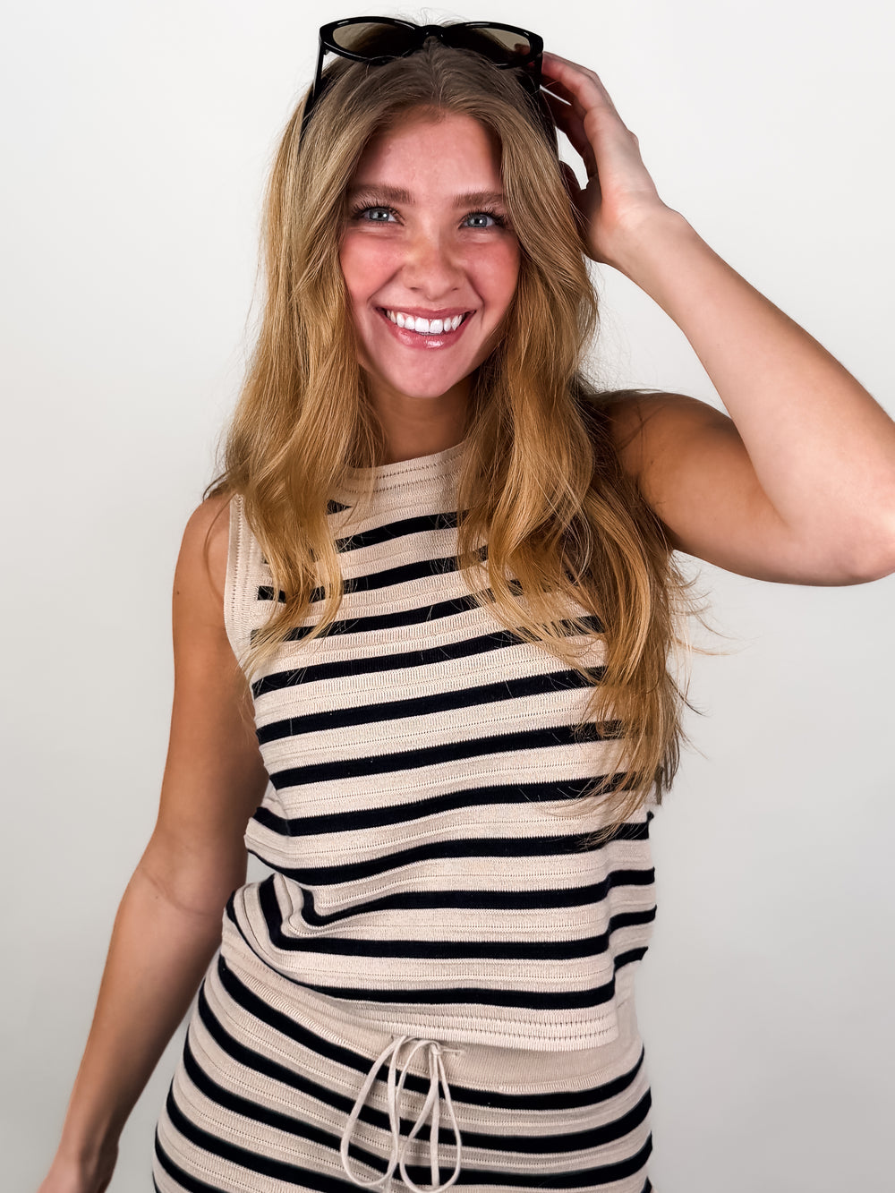 Emori Striped Muscle Tank