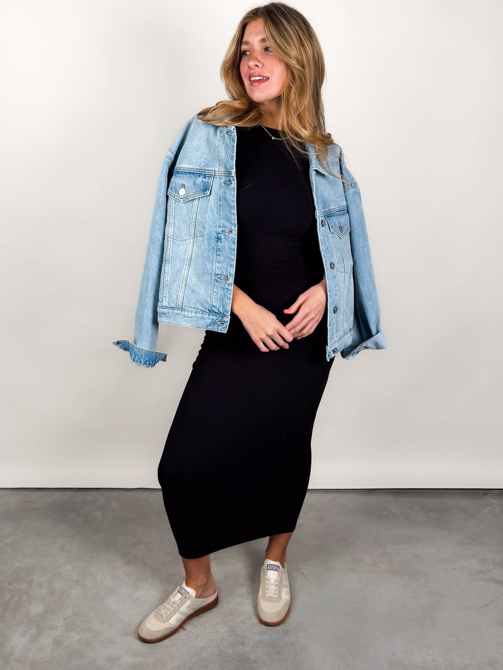 Willowbrook Knit Ruched Midi Dress