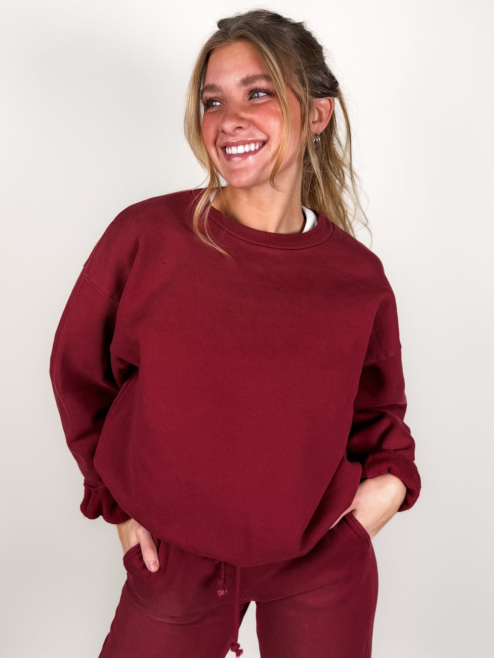 Solid Crew Sweatshirt